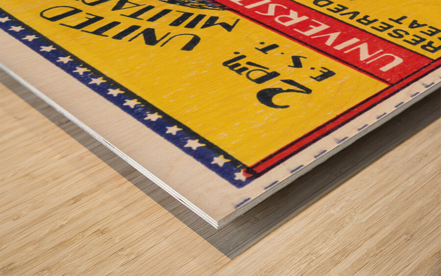 1935 Army Cadets at Pitt Panthers Wood print