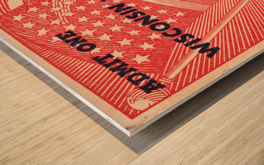 1944 Wisconsin Badgers at Notre Dame Fighting Irish Wood print