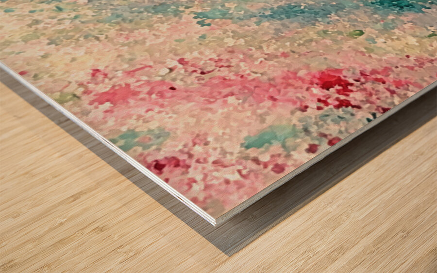 Painted with Fingertips Wood print