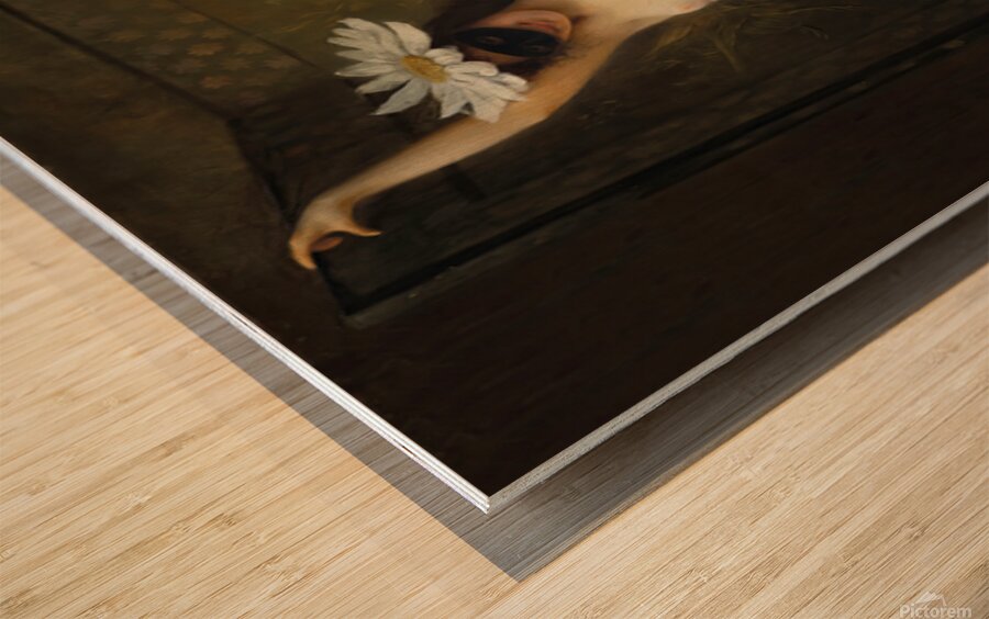 The Flower Woman by Albert Joseph Penot Wood print