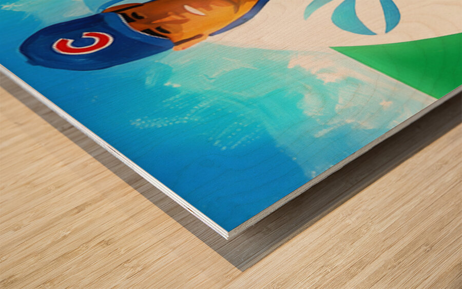 1975 Chicago Cubs Pitcher II Wood print