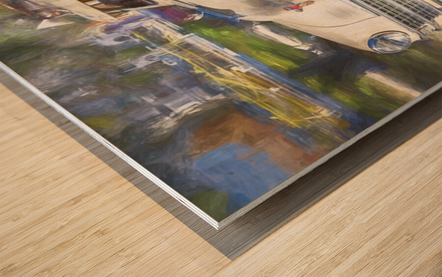 1947 Tan Chrysler Town And Country Sedan 4 Door X1 5 Wood print