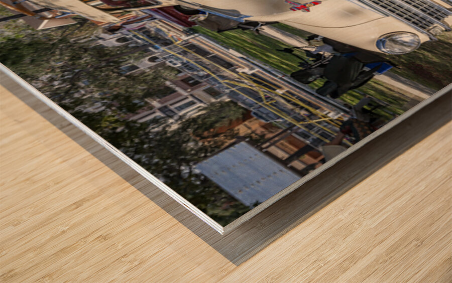 1947 Tan Chrysler Town And Country Sedan 4 Door X1 7 Wood print