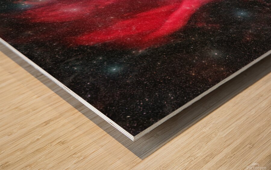 Great Lacerta Nebula Wood print