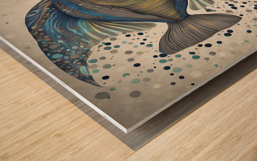 BUBBLES  3 Wood print