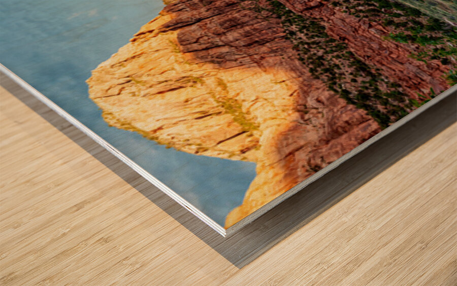 Zion Watchman Sunset View Wood print