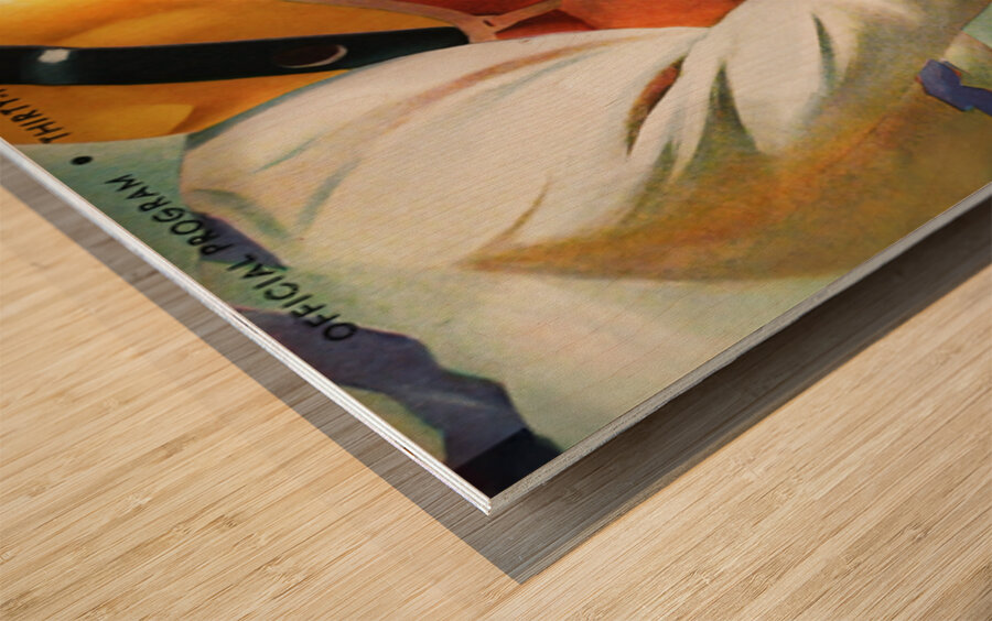 1947 Oklahoma Sooners at Detroit Titans Wood print