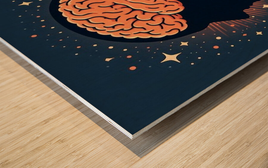 Braineeez 65 Wood print