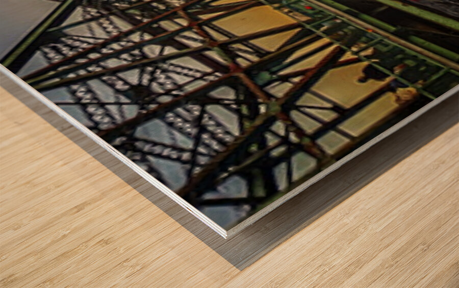 History at Sunset Wood print