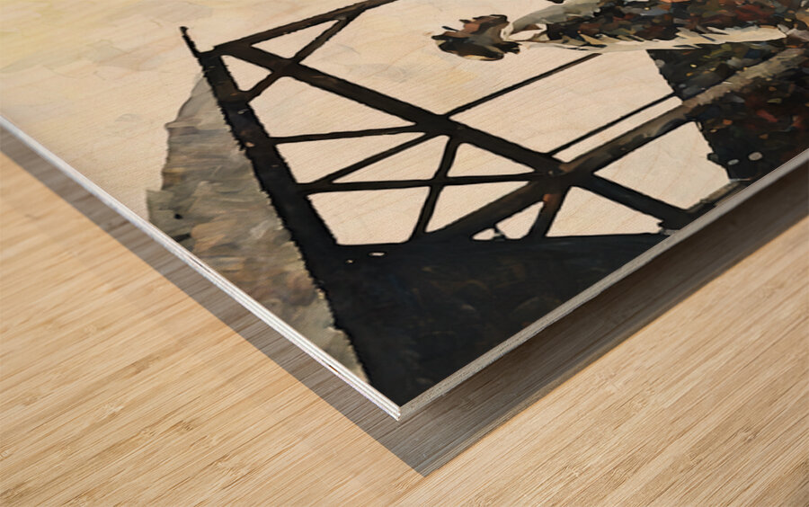 Vintage Wyoming Cowboys Baseball Art Wood print