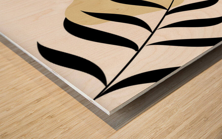 Minimalist Nature Art Wood print