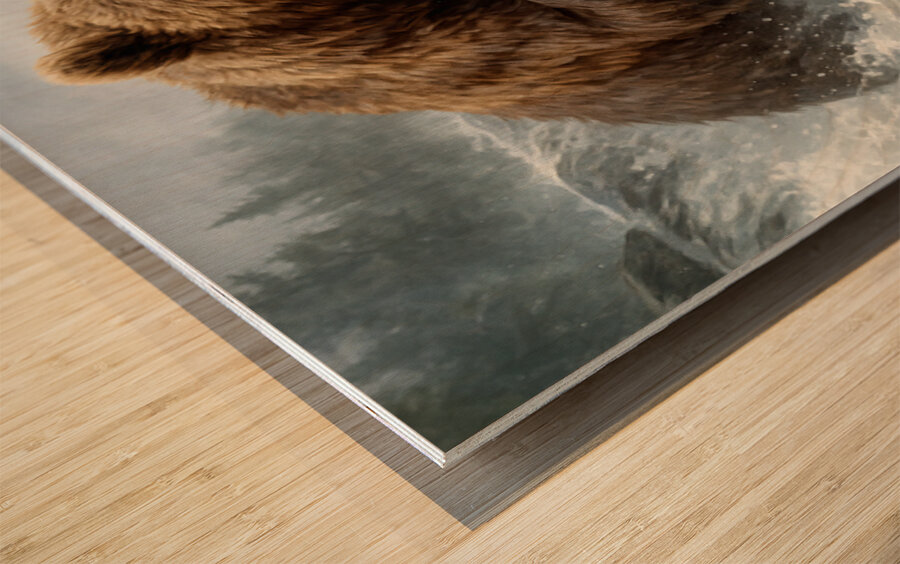 Hunter of the Rapids   GIA2501 06238 OIL Wood print