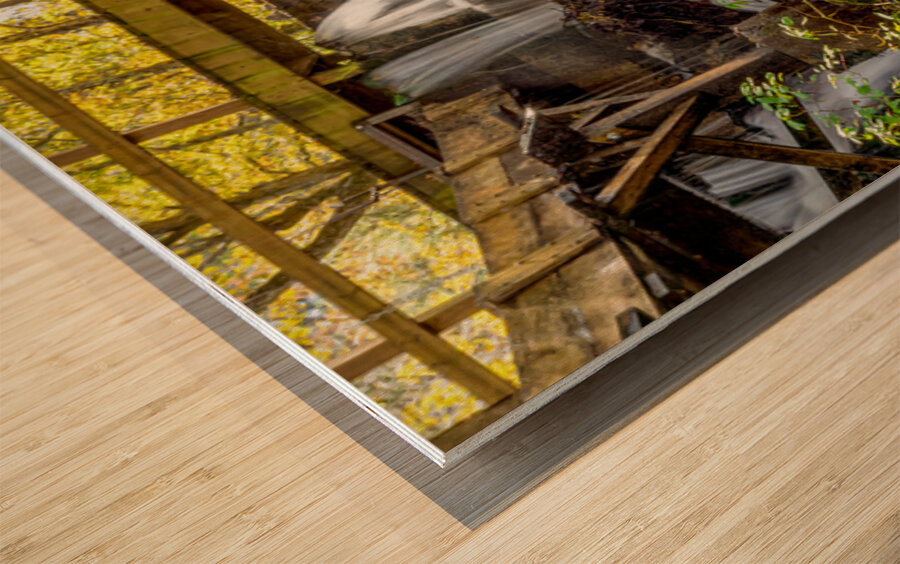 Rustic Falls At Reeds Spring Mill Wood print