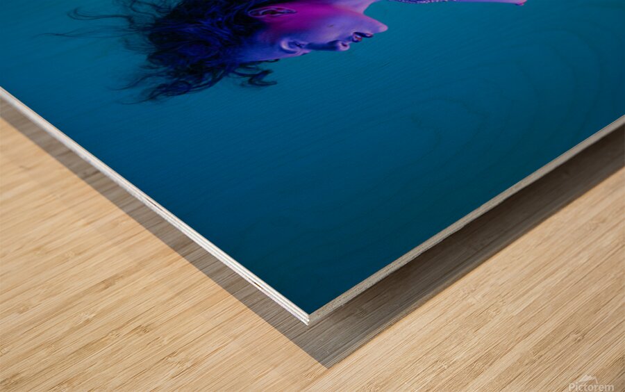 first defense and final strike. Wood print