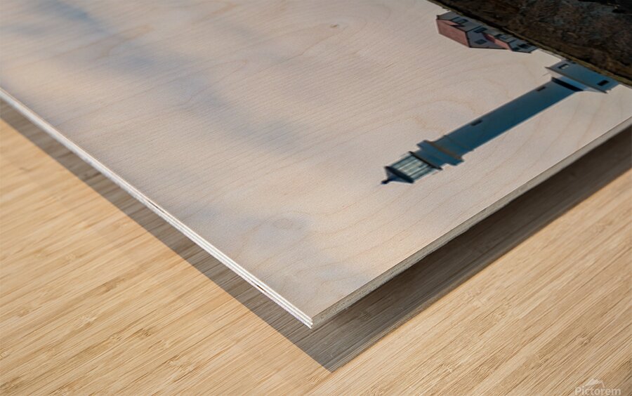 Point Arena Lighthouse in late day light Wood print