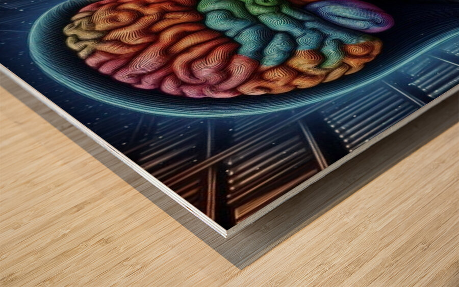 Braineeez 1301 Wood print