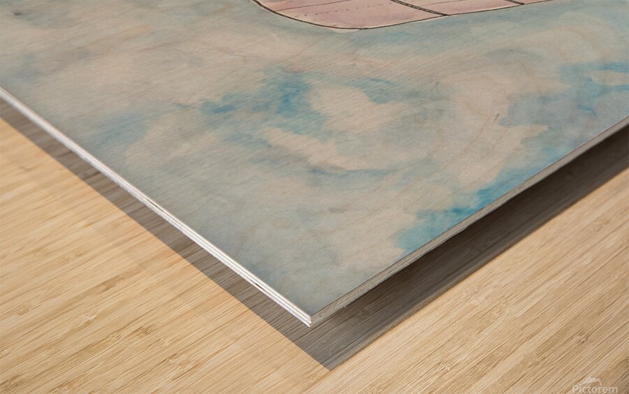 Grain Elevators in late day light Wood print