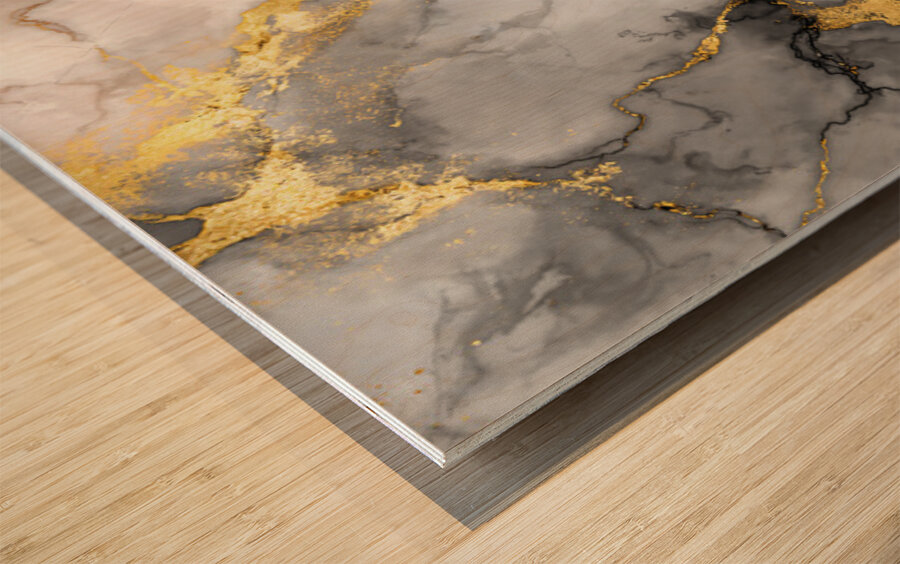 Marble structure 6 Wood print