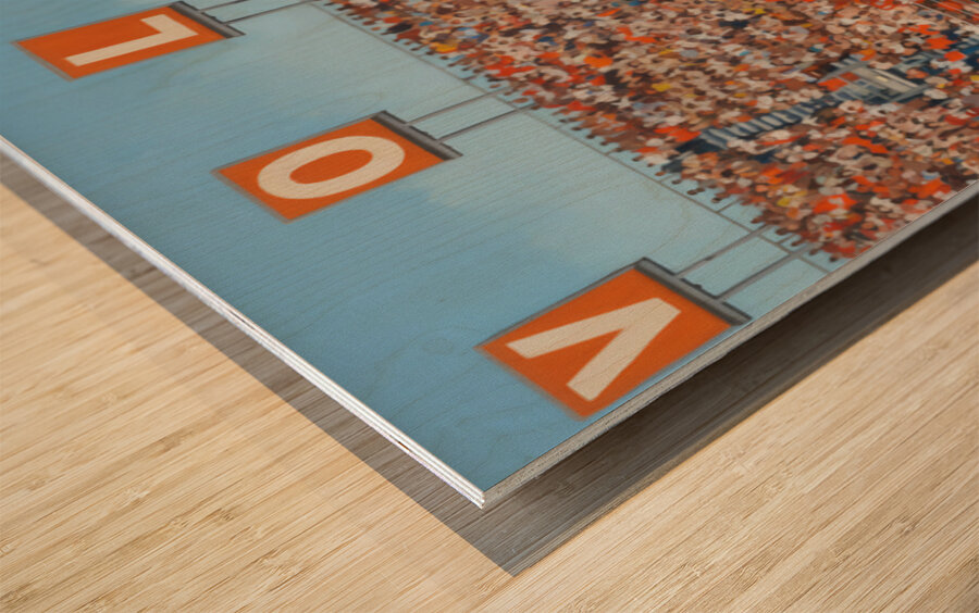 1983 Tennessee Vols Football Stadium Art Wood print