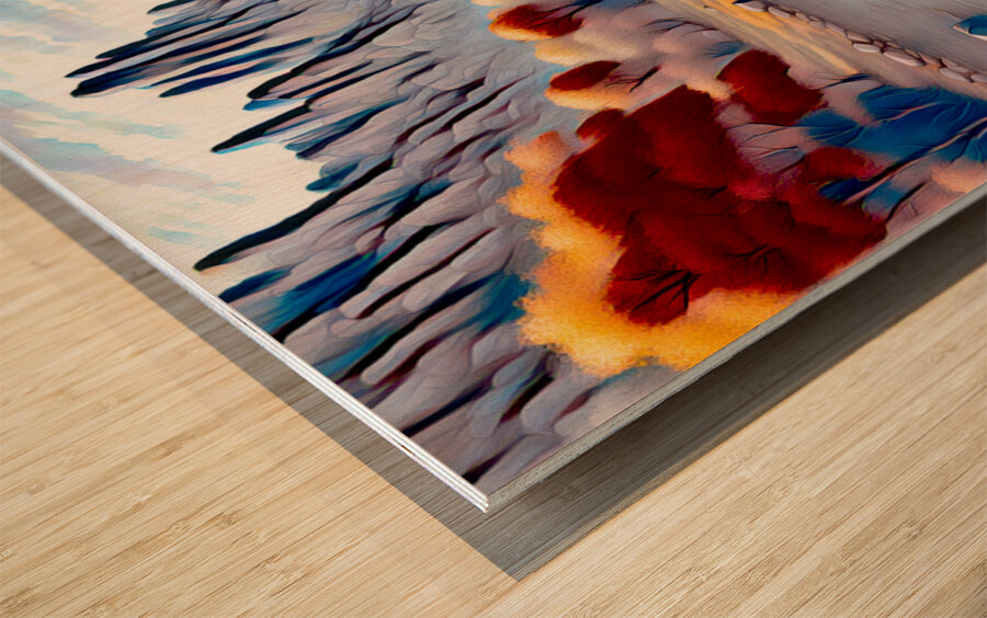 PARADISE VALLEY......VELVET ABSTRACT Wood print