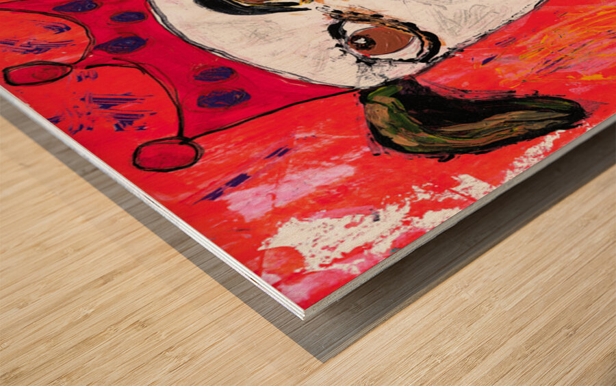 Crown Dog Wood print