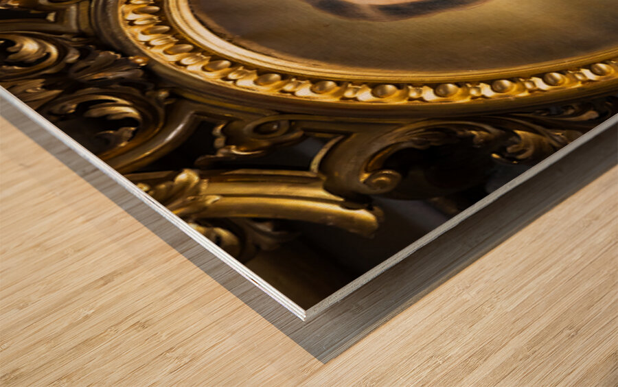 Bologna Italy   San Luca Sanctuary. Heart of Jesus Christ paint Wood print