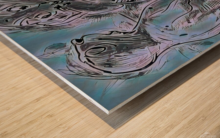 ArtXcl 309 sketch Seals Wood print