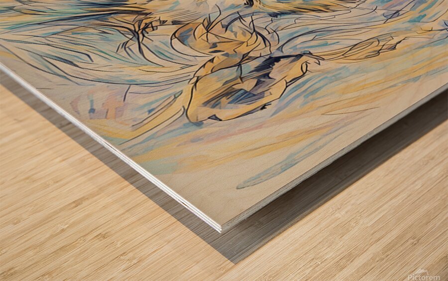 ArtXcl 372 lion Wood print