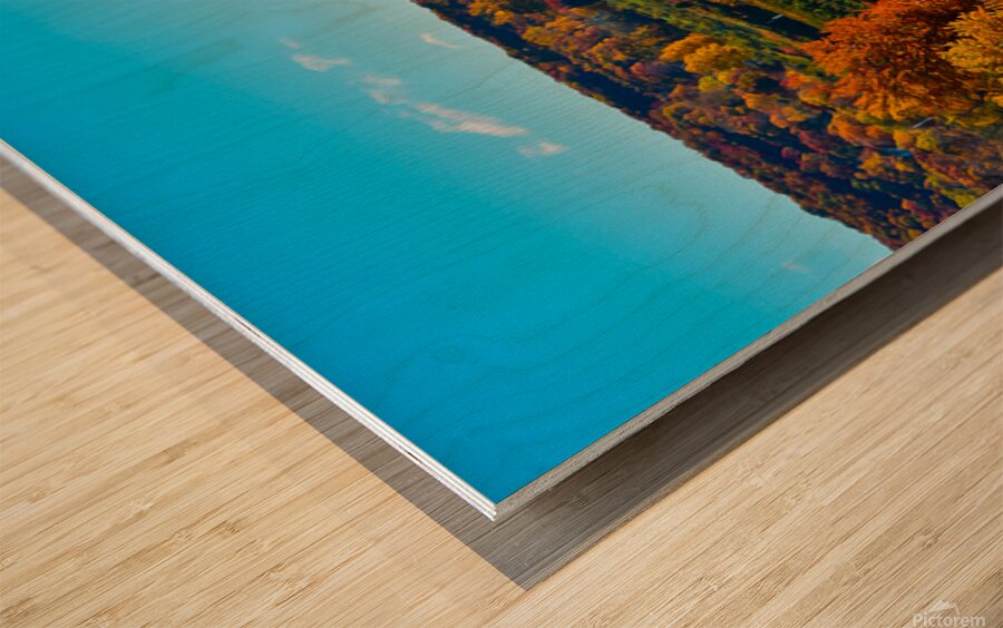 04 Autumn Card Wood print