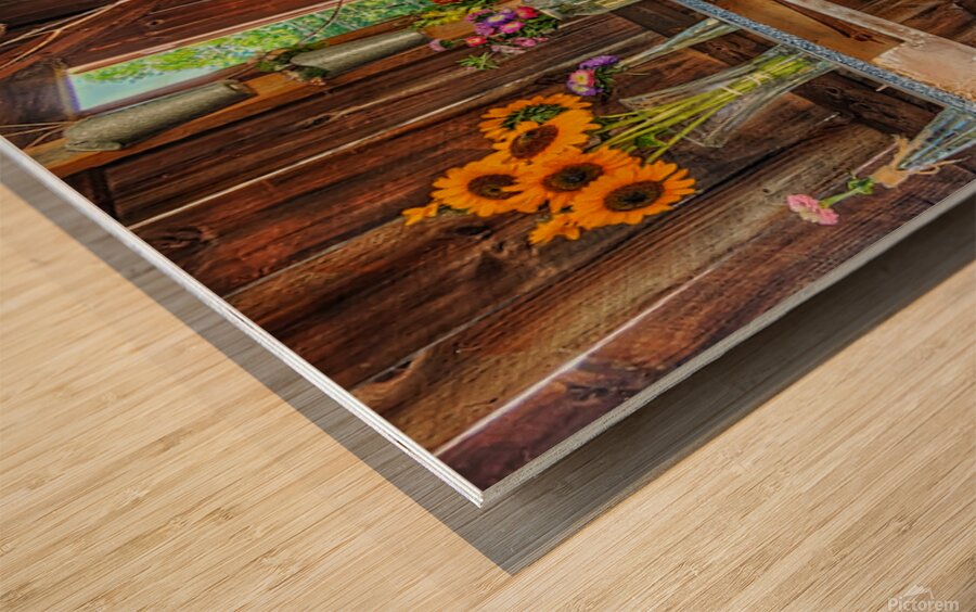 06 Spring Card Wood print