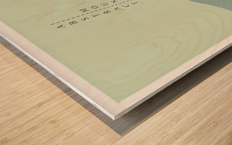 Abstract moon landscape. c Wood print