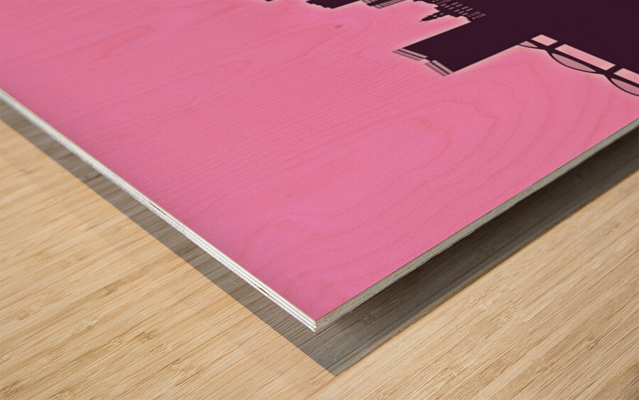 Fort Worth Texas Skyline Wood print