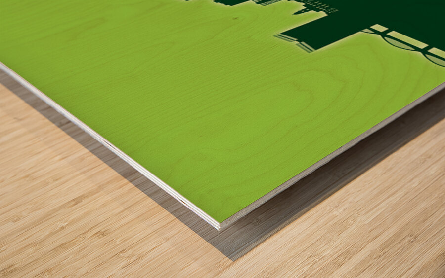 Fort Worth Texas Skyline Wood print