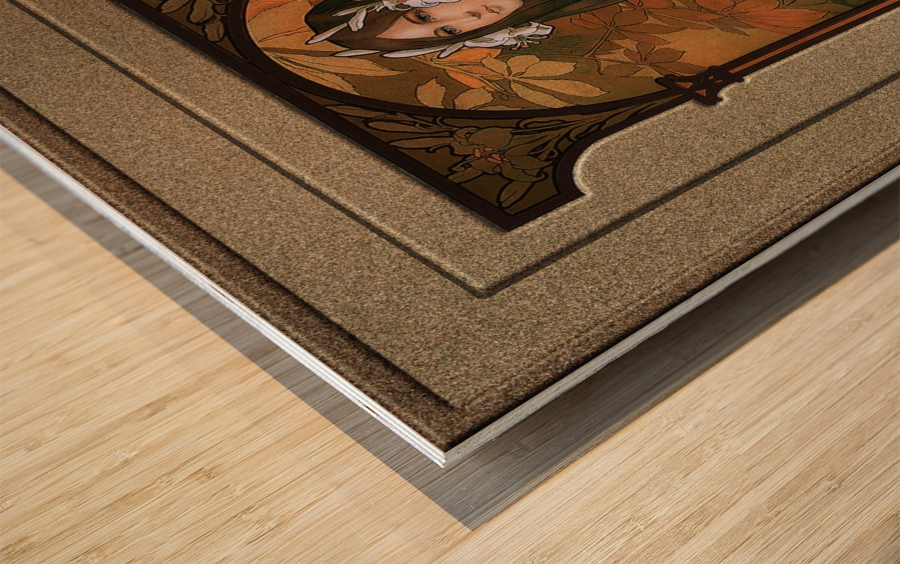 The Innocent Swan by Elisabeth Sonrel Wood print