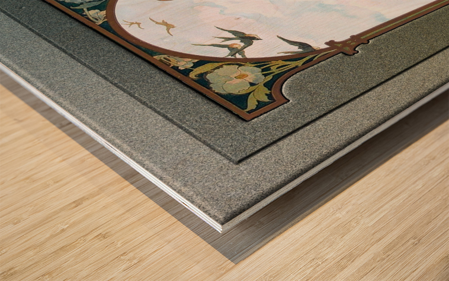 The Swallows of Remembrance by Elisabeth Sonrel Wood print