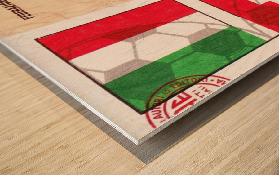 1967_Soccer_Italy vs. Switzerland_Cagliari Stadium_Row One Wood print