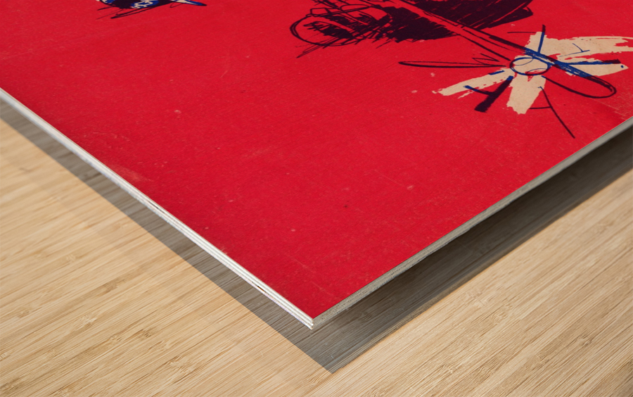 1964 Chicago White Sox Scorecard Reproduction Baseball Art Print Wood print