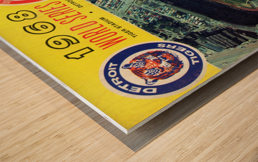 1968 World Series Program Wood print