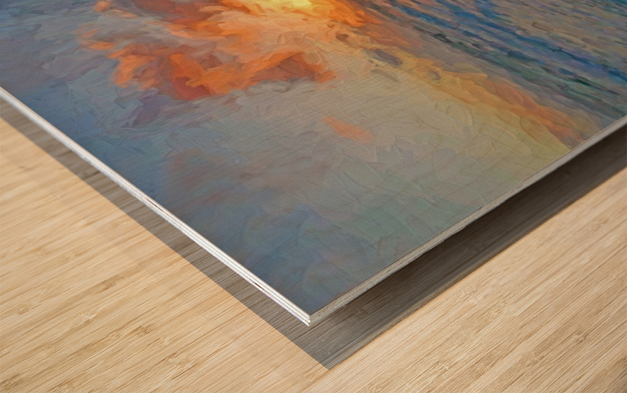 The Eternal Sea Wood print