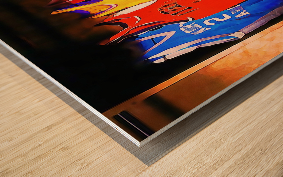 vintage basketball jerseys Wood print