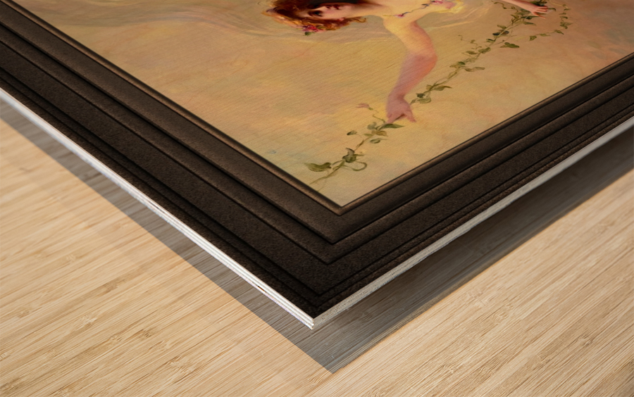 The Swing by Edouard Bisson Old Masters Fine Art Reproduction Wood print