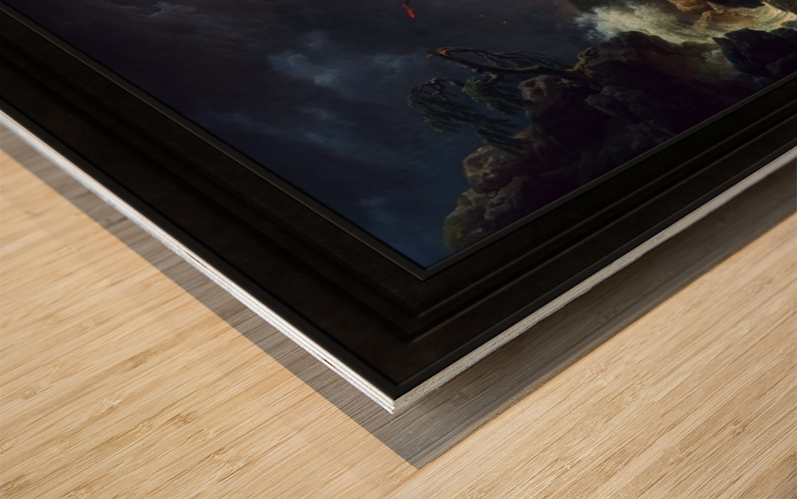 The Shipwreck by Claude Joseph Vernet Old Masters Fine Art Reproduction Wood print