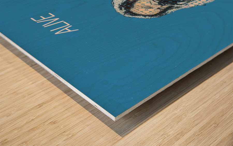 Alive   eddie vedder   Pearl Jam Wood print