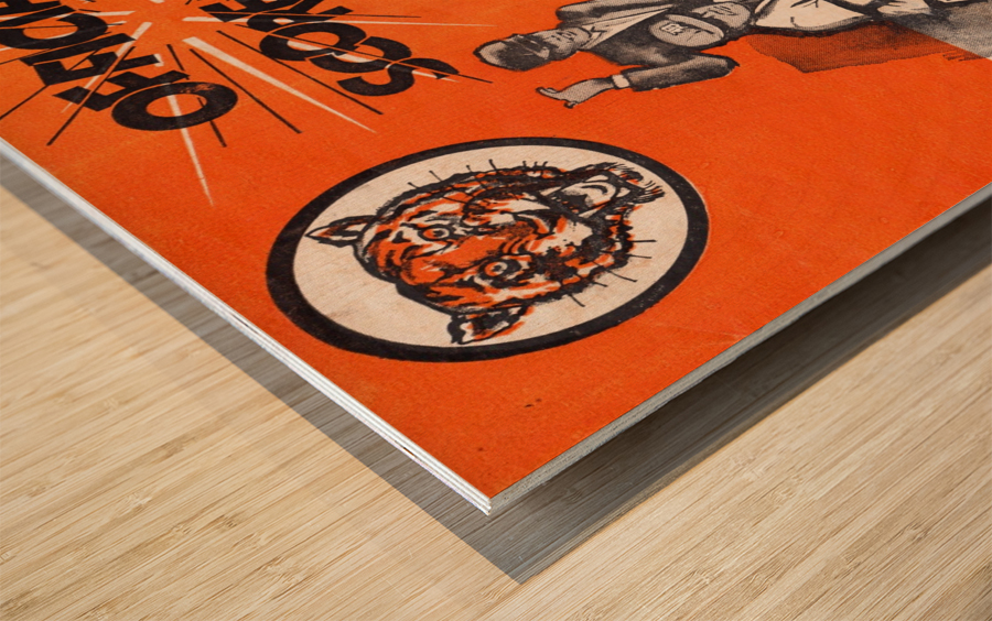 1962 Detroit Tigers Score Book Poster Wood print