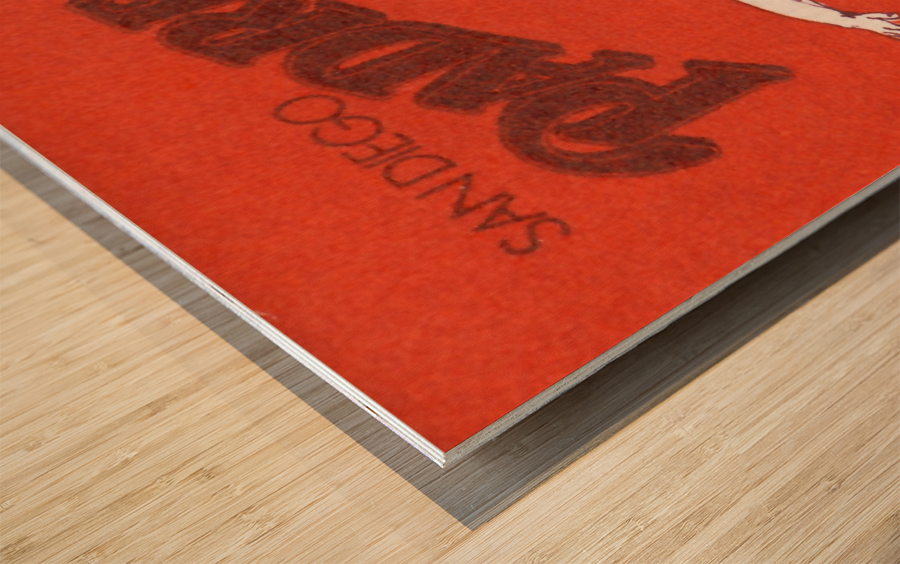 1988 san diego padres retro Wood print