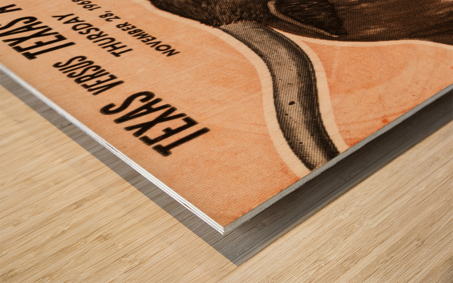 1968 Texas vs. Texas A&M Wood print