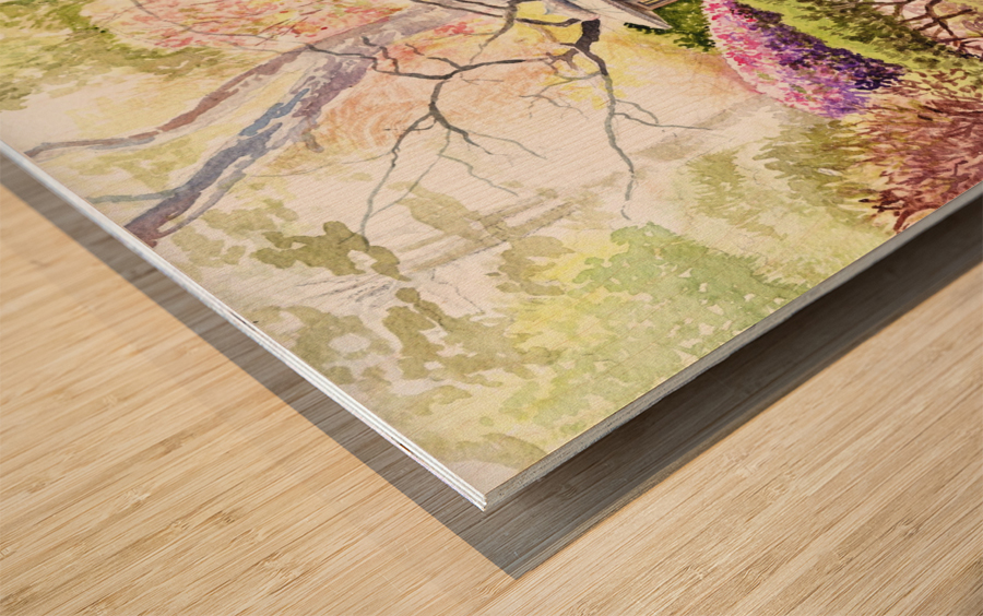 San Francisco Golden Gate Park Japanese Tea Garden  Wood print