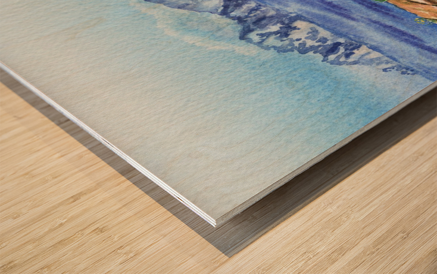 Italy Amalfi Coast Vew Of Anacapri Wood print