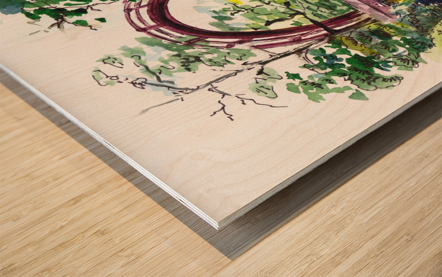 Japanese Tea Garden San Francisco Wood print