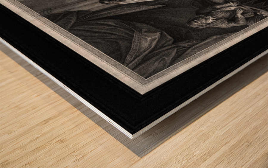 The Conclusion of the Treaty of Troyes by Francesco Bartolozz Classical Art Old Masters Reproduction Wood print